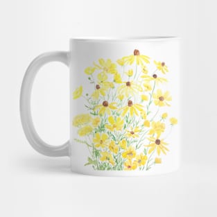 yellow flower field 2020 Mug